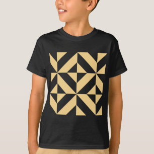 Blek Melon Geometric Deco Cube Mönster Tee