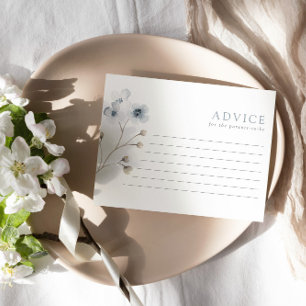 Blek Modern Easy Blommigt Baby Shower Adapter Rådkort