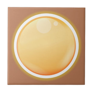 Blek orange kakelplatta