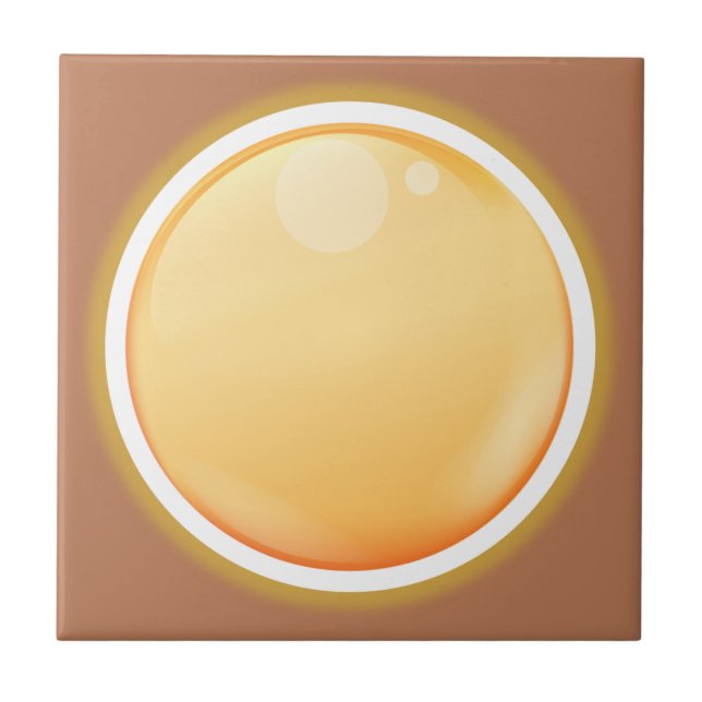 Blek orange kakelplatta (Framsidan)