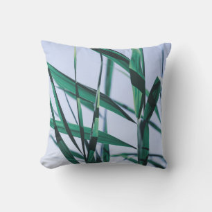 Blek Pastel Grönt Grass Reeds Kudde
