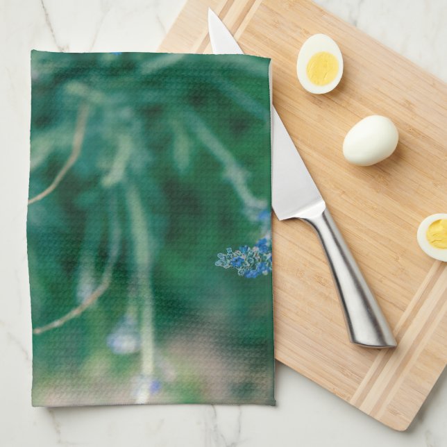 Blek Pastel Lila Lavender Flower Décor Kökshandduk (Vikt i Fjärdedel)