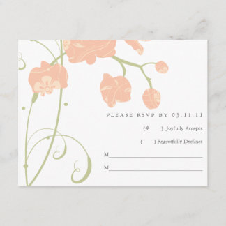 Blek Peachy Rosa Orchids OSA Kort
