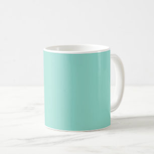 Blek Robin Egg Blue Solid Färg Kaffemugg
