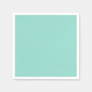 Blek Robin Egg Blue Solid Färg Pappersservett