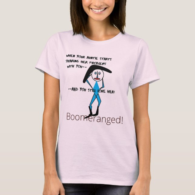 Blek Rosa - Auntie Kärlek Tee Boomeranged (Framsida)