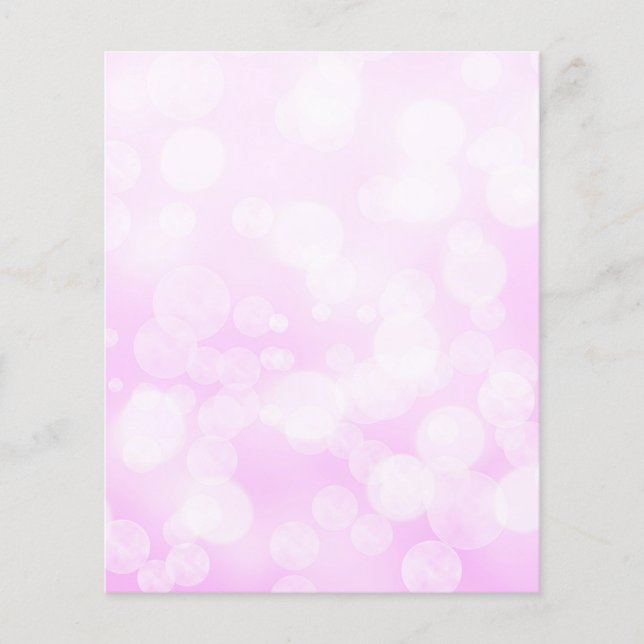 Blek Rosa Bokeh Scrapbook Papper (Framsida)