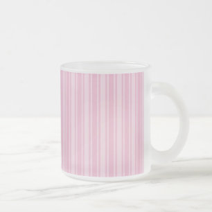 Blek rosa candy rand frostad glasmugg