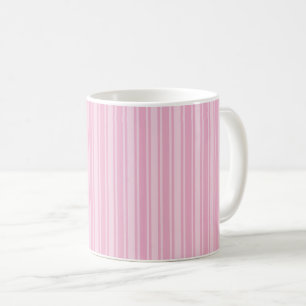 Blek rosa candy rand kaffemugg