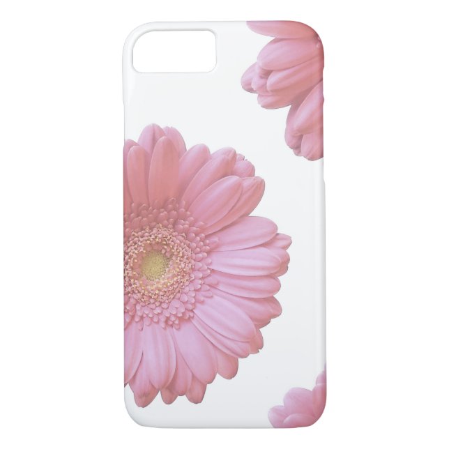 Blek rosa gerbera daisy Case-Mate iPhone skal (Baksida)