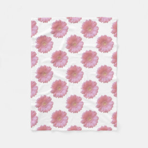 Blek rosa gerbera daisy fleecefilt