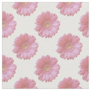 Blek rosa gerbera daisy tyg
