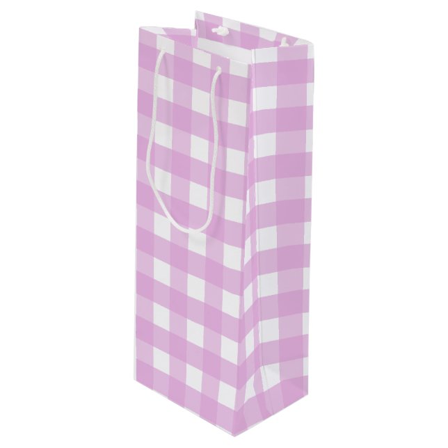 Blek rosa gingham (Framsidan Vinklad)