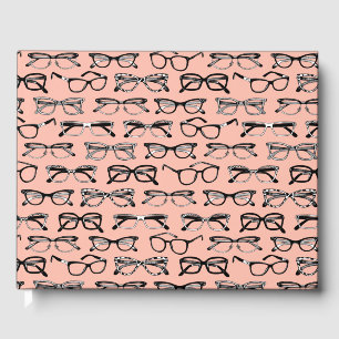 Blek Rosa Glass, Eyeglass, Eyewear Gästböcker
