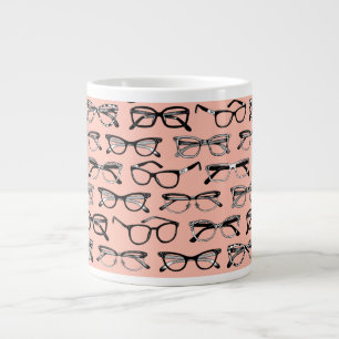 Blek Rosa Glass, Eyeglass, Eyewear Jumbo Mugg