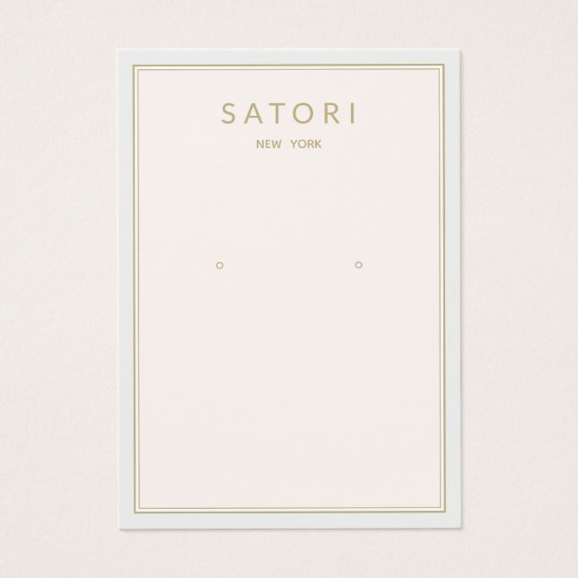 Blek  Rosa Gräns Arr Judiska Visningen Visitkort (Framsidan)