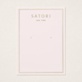 Blek Rosa Gräns Örning av den judiska Visningen Visitkort