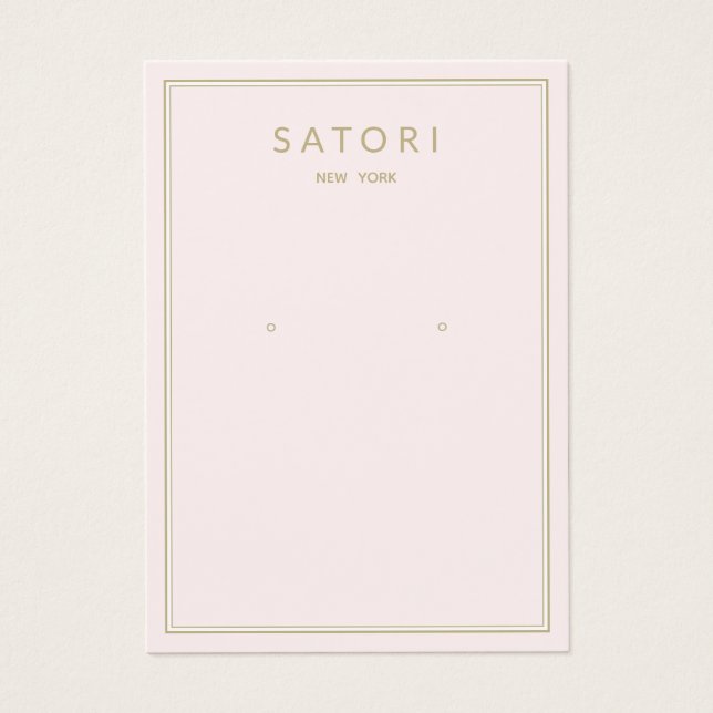 Blek Rosa Gräns Örning av den judiska Visningen Visitkort (Framsidan)