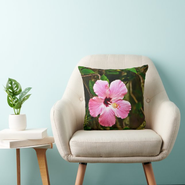 "BLEK ROSA HIBISCUS DECORATIVE ACCENT PILLOW" KUDDE (Stol)