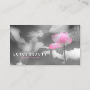 Blek Rosa Lotus l Original Photography Visitkort