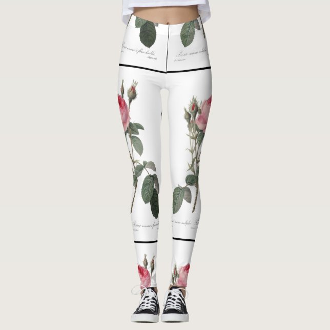 Blek - rosa måla för vintagero leggings (Framsida)