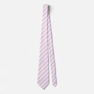 Blek rosa och vitt kandisocker rand slips