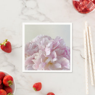 Blek rosa peony closeup pappersservett