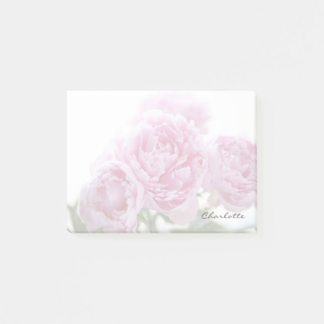 Blek - rosa pioner bleknar post-it block (Framsida)