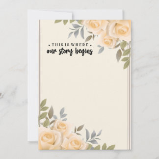 Blek Rosa ros Det är här vår historia börjar