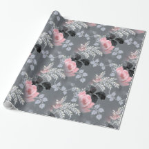 Blek Rosa ros över Grått Bakgrund