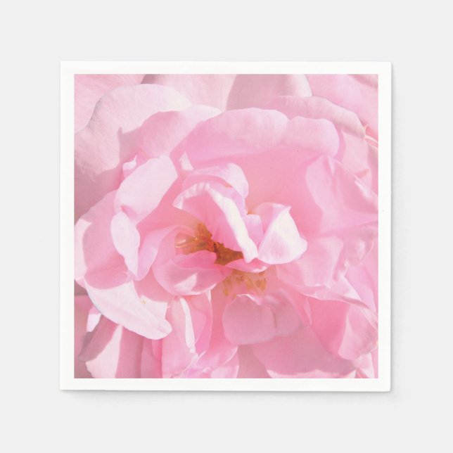 blek rosa ros petals pappersservett (Framsidan)