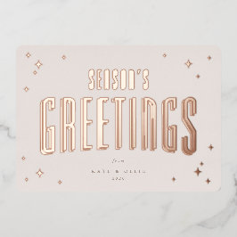 Blek Rosa Season Greetings Retro Stars Flat