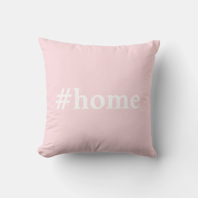 Blek Rosa Solid Färg #Home Kudde (Framsida)