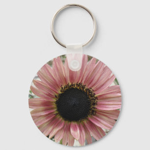 Blek Rosa Solros Nyckelring