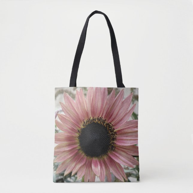Blek Rosa Solros Tygkasse (Framsida)