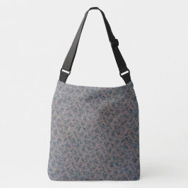 Blek Rosa Vacker Blue Blommönster Tote Bag Axelväska