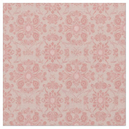 Blek Rosa Viktorian Repating Design Fabric Tyg