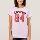 Blek - rosor & Jersey för sportar för korallvuxen Tee<br><div class="desc">Blek - rosor & Jersey för sportar för korallvuxen | design •,  Kvinna Jersey T-tröja</div>