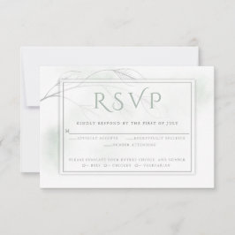 Blek Sage Grönt Vattenfärg Tvättar Grått Willow OSA Kort