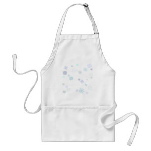 Blek snöflingor förkläde