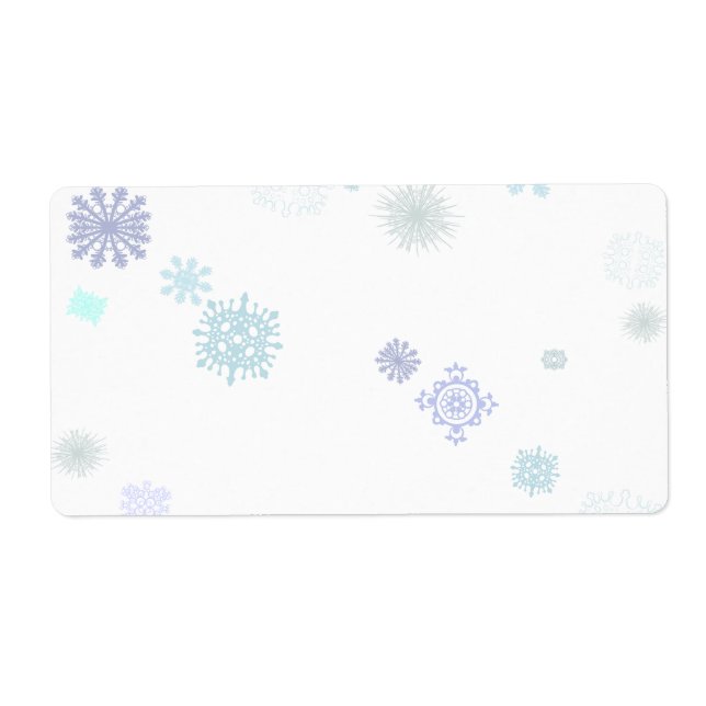 Blek snöflingor fraktsedel (Framsidan)