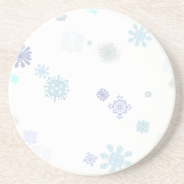 Blek snöflingor underlägg (Framsidan)