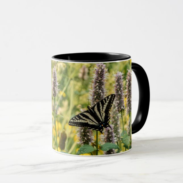 Blek Swallowtail Butterfly Mugg (Framsida höger)