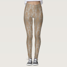 Blek Taupe Damask Filigree Rulla "Burnout look"
