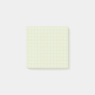 Blek Teal Checkded Mönster Soft Grid Design Post-it Block