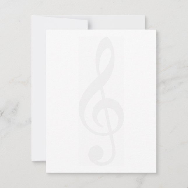 Blek Treble Clef (Framsida)