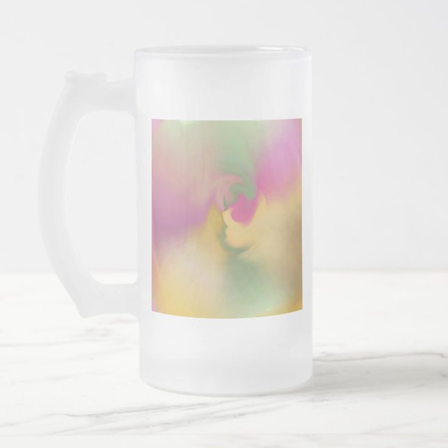 Blek Twist Frostat Ölglas (Vänster)