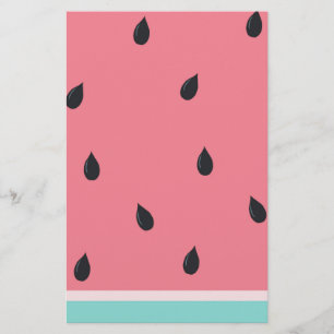 Blek vattenmelon brevpapper