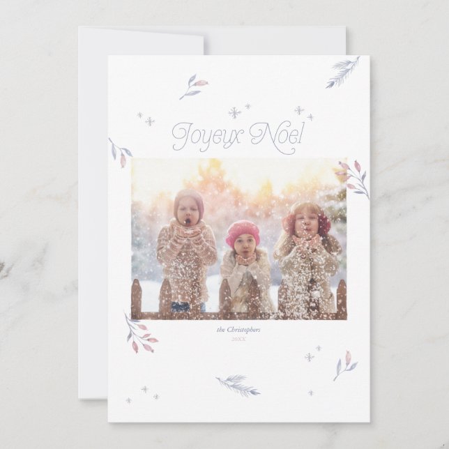 Blek Winter Berries Jul Helgdag (Framsida)