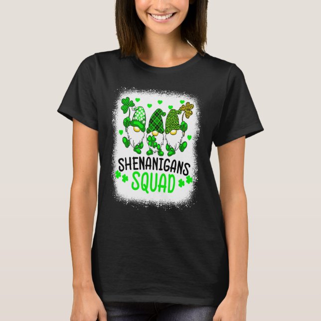 Bleka busgänget St Patricks Day Tomtar T Shirt (Framsida)